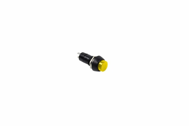 Выключатель-кнопка 250V 1А (2с) (ON)-OFF Б/Фикс желтая | 36-3043 | REXANT