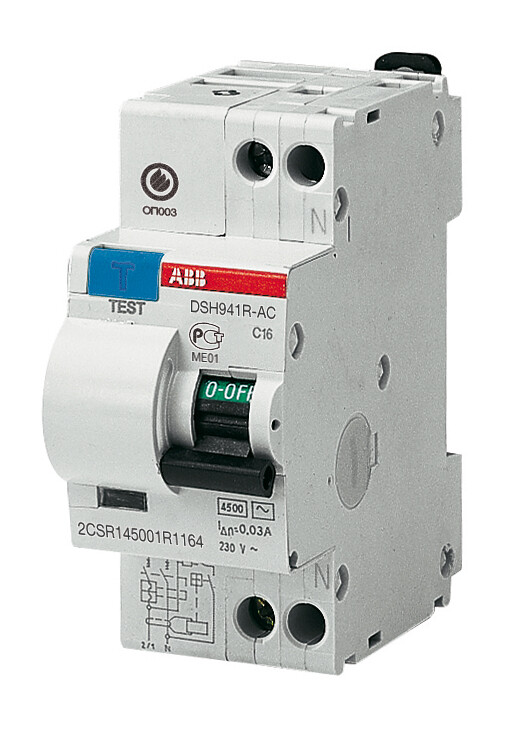 Выключатель автоматический дифференциальный DSH941R 1п+N 40А C 30мА тип AC | 2CSR145001R1404 | ABB