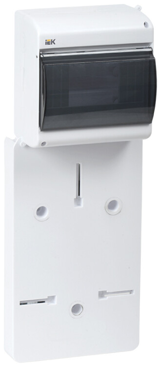 Панель для установки счетчика ПУ1/2-7 1-фазн. с боксом для автоматов модульных серий (7мод.) с прозрачной крышкой (149х420х30 мм) | MPP10-1 | IEK