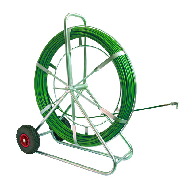 Устройство для протяжки кабеля POWER, вертик., с колесами, 200 м | 143252 | Haupa