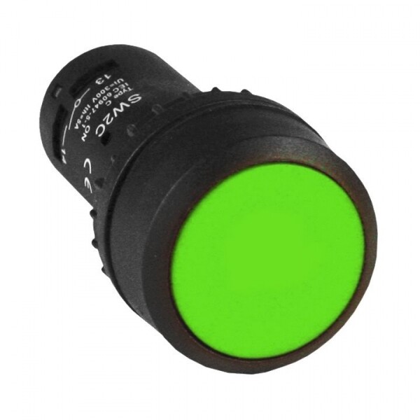 Кнопка SW2C-11 с фиксацией зеленая NO+NC EKF PROxima | sw2c-11f-g | EKF