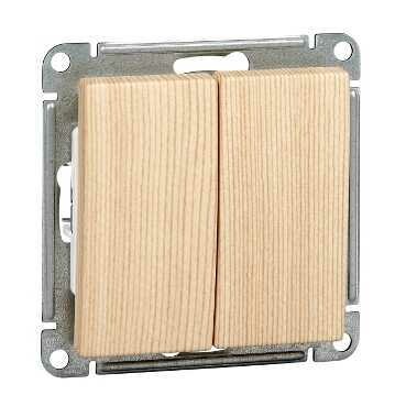 Wessen 59 Сосна Переключатель 2-клавишный 10АХ | VS610-256-7-86 | Schneider Electric