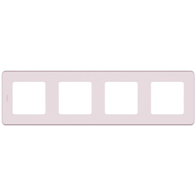 Рамка 4 поста Inspiria розовый | 673964 | Legrand