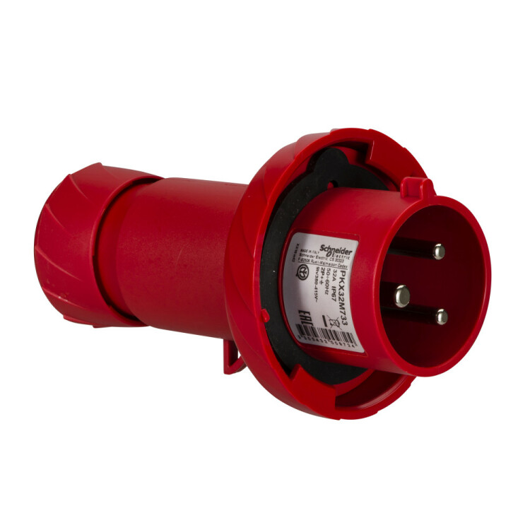 КАБ ВИЛКА БЫСТР 32А 2P-E 380-415 IP67 | PKX32M733 | Schneider Electric