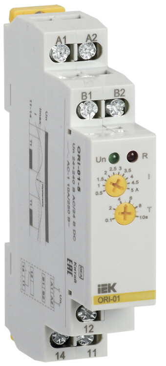 Реле тока ORI. 0,5-5 А. 24-240 В AC / 24 В DC | ORI-01-5 | IEK