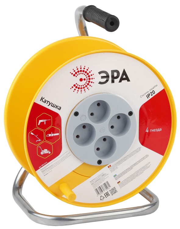 Катушка пластиковая без заземления K-P-4 4гн | Б0033027 | ЭРА