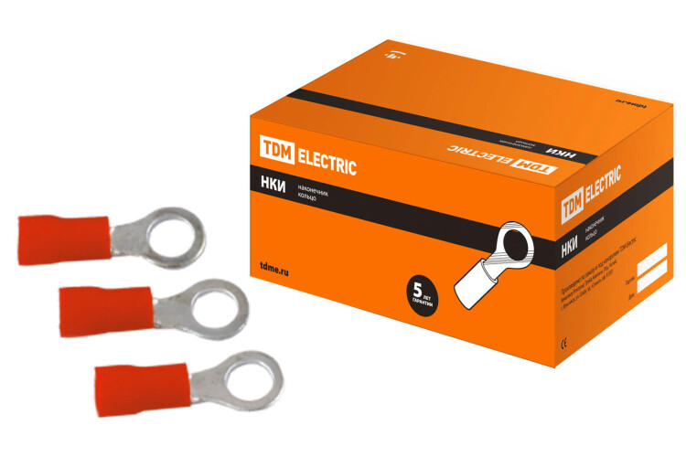 Наконечник НКИ 1,25-4 кольцо 0,5-1,5мм (100шт) | SQ0502-0001 | TDM