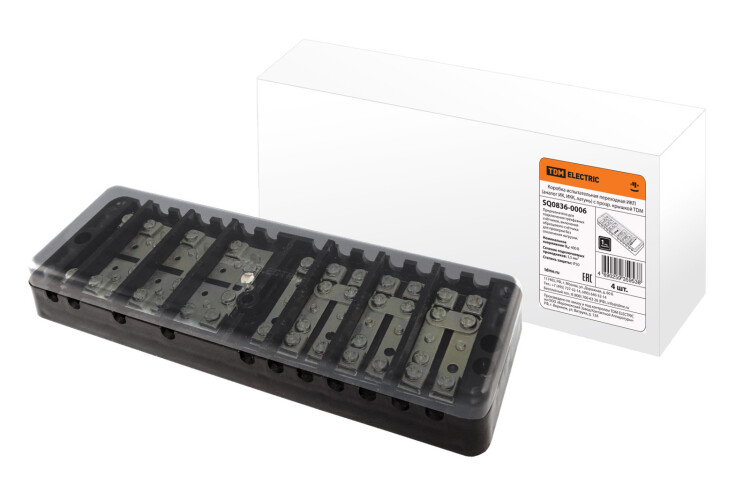 Коробка испытательная переходная ИКП (аналог ИК, ИКК, латунь) с прозр. крышкой | SQ0836-0006 | TDM