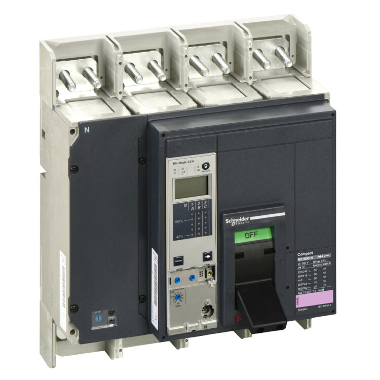 ВЫКЛЮЧАТЕЛЬ NS1600 N 4P+MICR2.0A В СБОРЕ | 33267 | Schneider Electric