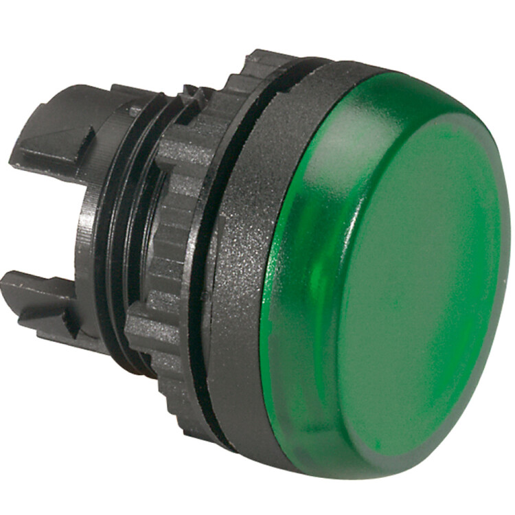 Головка индикатора - Osmoz - для комплектации - с подсветкой - IP 66 - зеленый | 024162 | Legrand