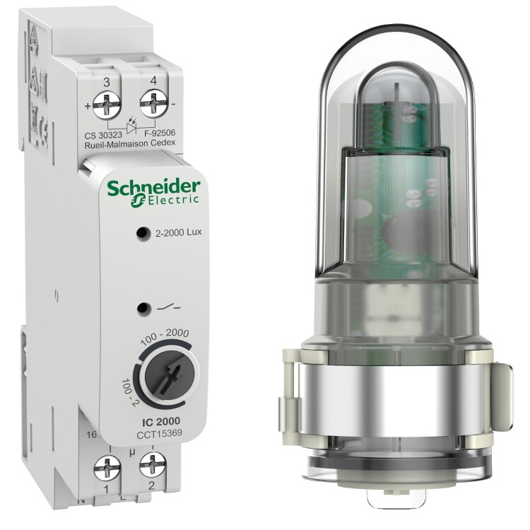 Выключатель сумеречный IC2000d аналоговый c уличным датчиком освещенности | CCT15369 | Schneider Electric