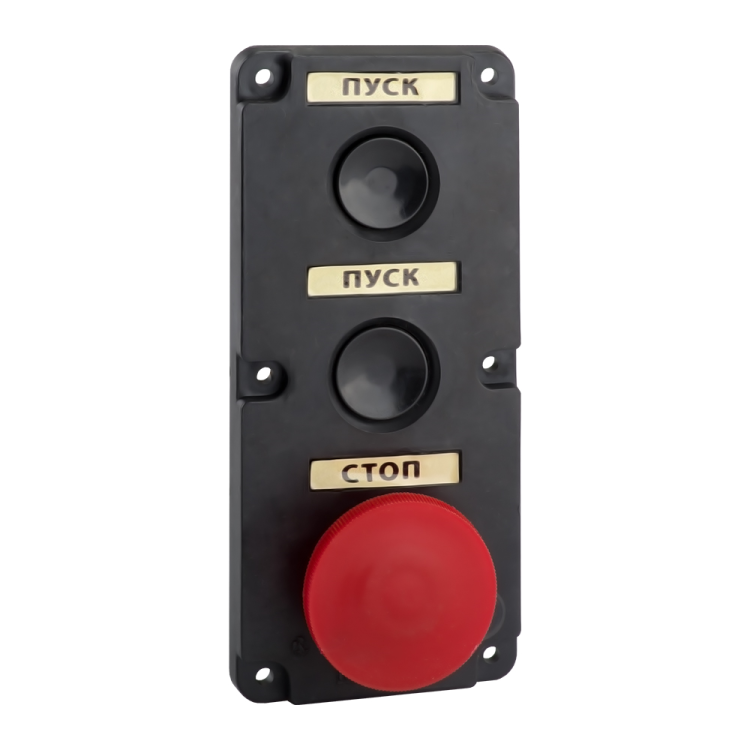 Пост кнопочный ПКЕ 122-3-У2-IP54 (красный гриб) | 150743 | КЭАЗ