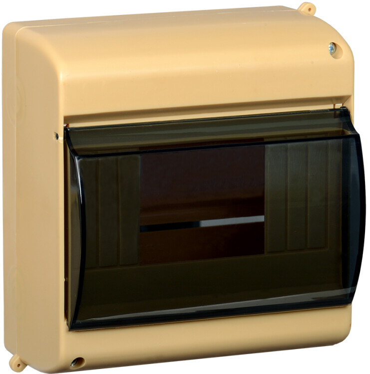 Бокс с прозр.крышкой пластиковый навесной КМПн 2/6 для 6-х авт.выкл. (Сосна) | MKP42-N-06-30-09-S | IEK