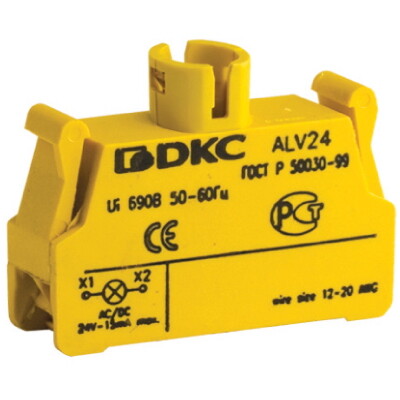 Контактный блок с клеммным безвинтовым зажимом под лампу BA9s | ACVAD | DKC