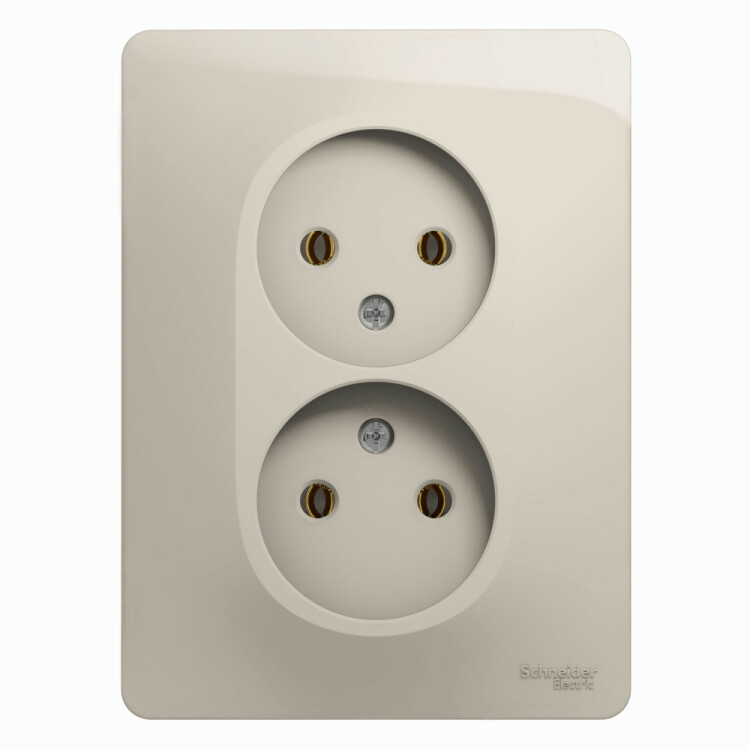 Glossa Молочный Розетка 2-ая б/з (в сборе) | GSL000920 | Schneider Electric