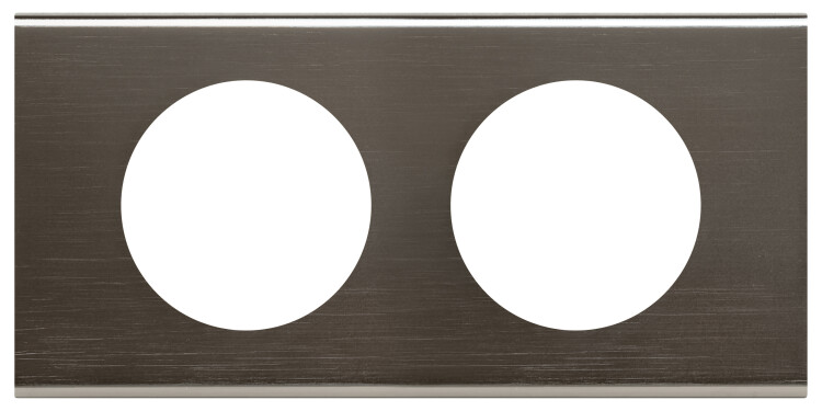 Celiane Черный Никель Рамка 2-я (2+2 мод) | 069032 | Legrand