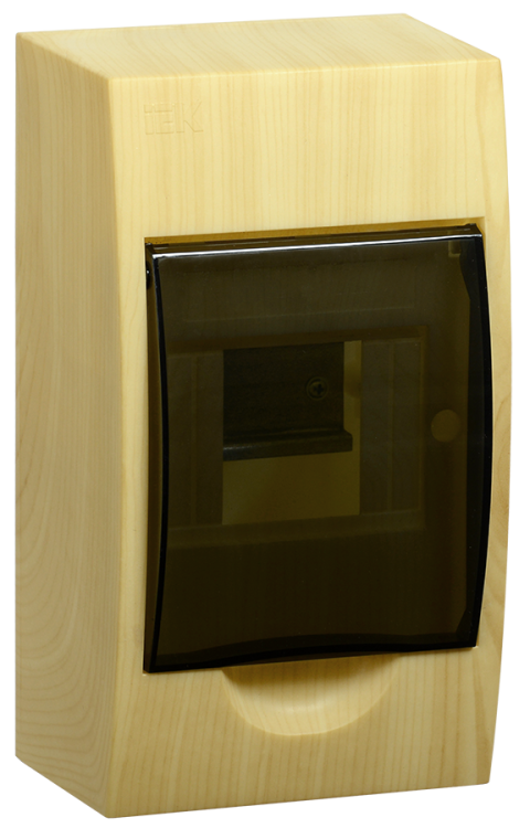 Бокс пластиковый навесной ЩРН-П-4 модуля (Сосна) IP41 | MKP12-N-04-40-20-S | IEK