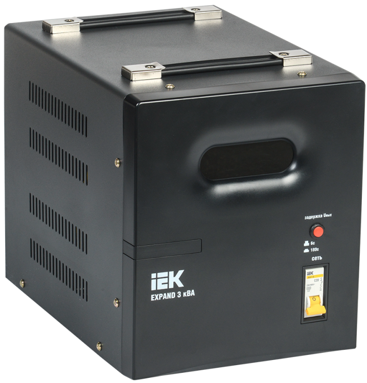 Стабилизатор напр. 1-ф. переносн. 3кВА EXPAND | IVS21-1-003-11 | IEK
