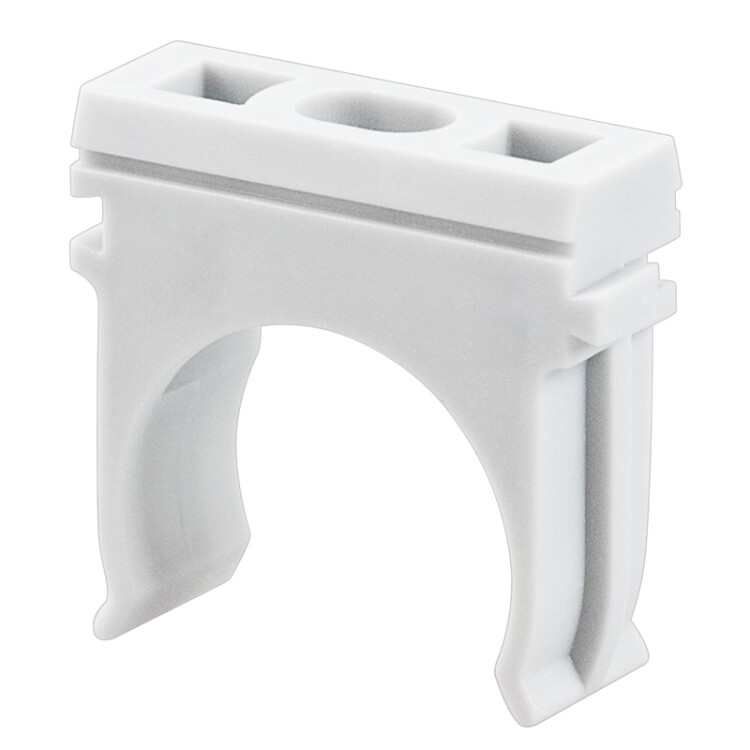 Крепеж-клипса для трубы D 40 мм, серая (30 шт./уп.) | 28-0140-2 | REXANT