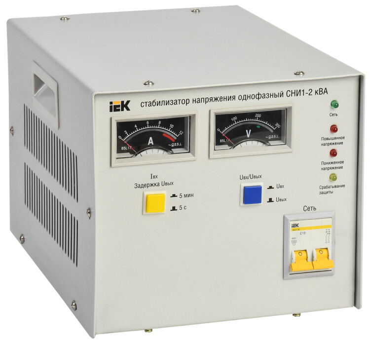 Стабилизатор напряжения СНИ1-2 кВА однофазный | IVS10-1-02000 | IEK