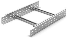 Лоток лестничный 400х 80х3000х1,5мм, замковый | НЛО 400х80 | OSTEC