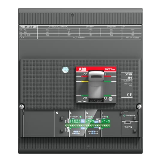Выключатель автоматический XT2N 160 TMD 6,3-63 4p F F | 1SDA067027R1 | ABB