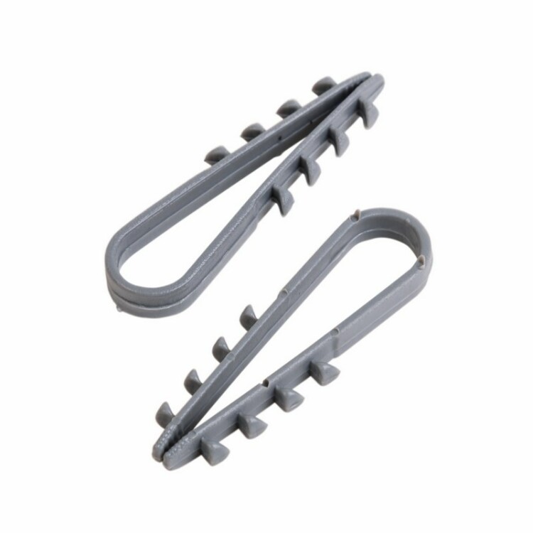 Дюбель-хомут нейлоновый PROconnect 5-10 мм, серый, упаковка 100 шт. | 07-4501-3 | PROconnect