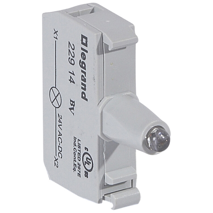Блок подсветки для индикаторных кнопок и диффузоров - Osmoz - для комплектации - под винт - 24В~/= - жёлтый | 022914 | Legrand