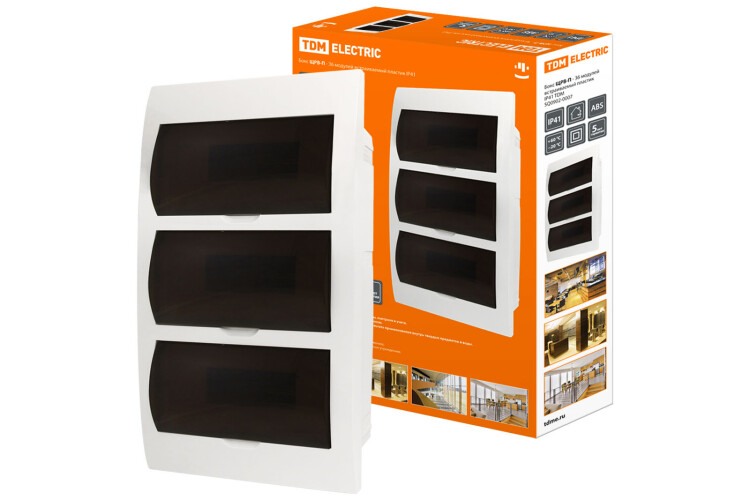 Бокс ЩРВ-П-36 модулей встраиваемый пластик IP40 | SQ0902-0007 | TDM