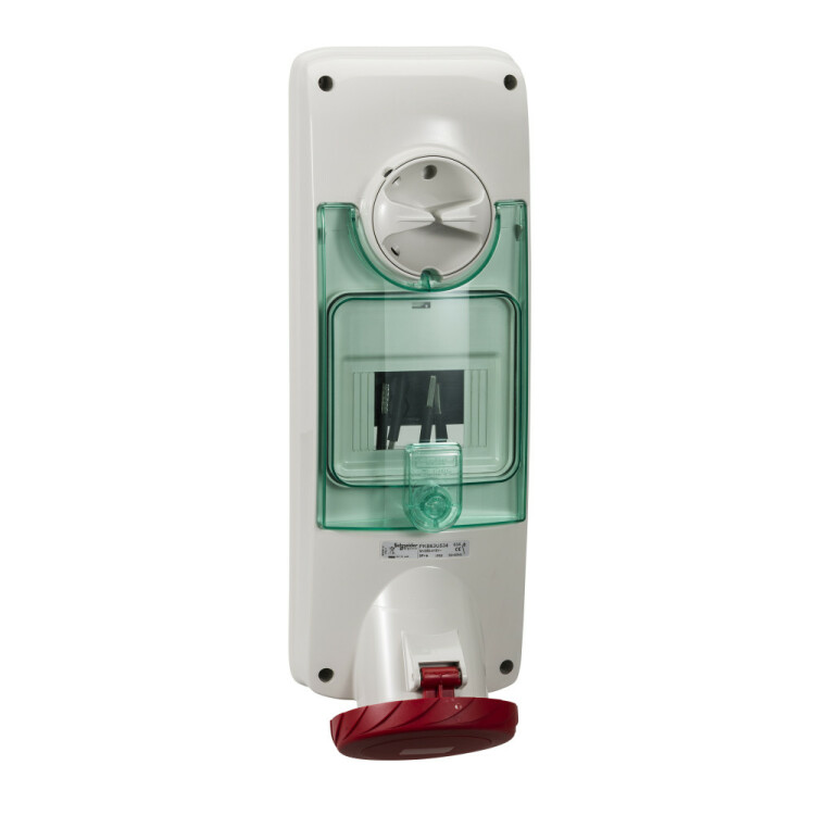 ПАНЕЛЬНАЯ РОЗЕТКА UNIKA DIN 63A 3P-E 380-415 IP65 | PKB63U534 | Schneider Electric