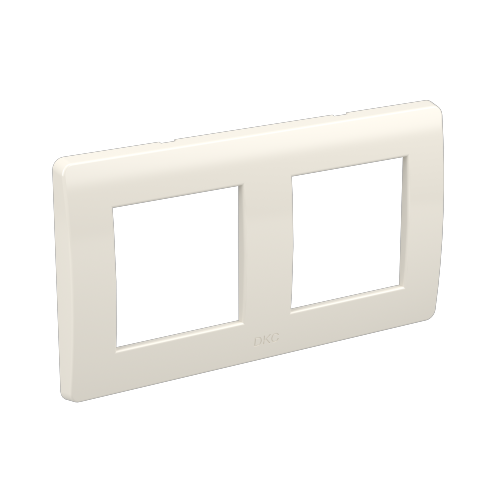 Рамка на 2+2 модуля (2-местная). белая. RAL9010 | 75012W | DKC