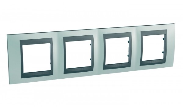 Unica TOP Флюорит/Графит Рамка 4-ая | MGU66.008.294 | Schneider Electric
