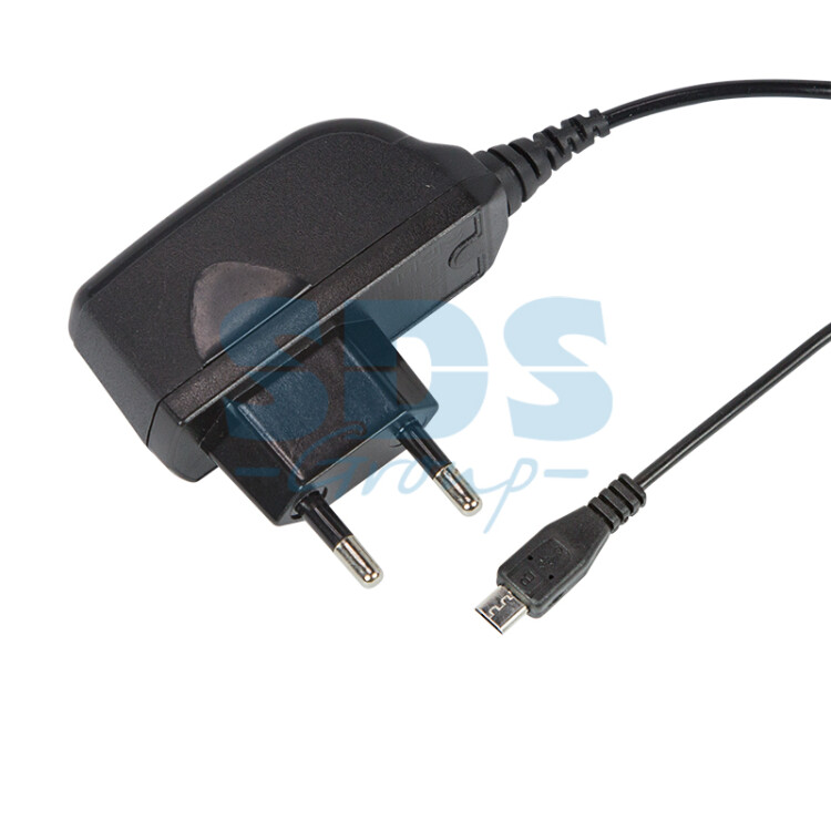 Сетевое зарядное устройство microUSB 220 В (СЗУ) (5 V, 1000 mA) шнур 1 м черное | 16-0269 | REXANT