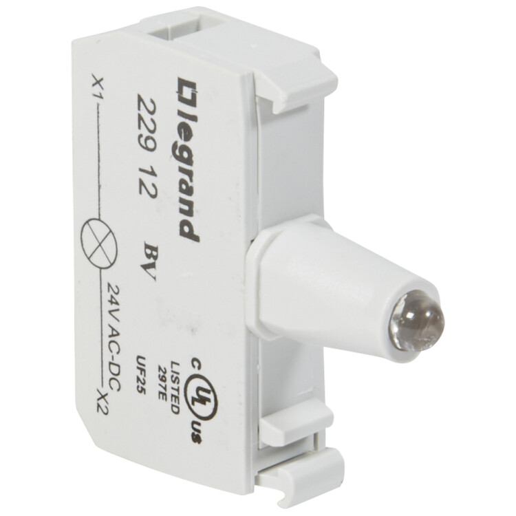 Блок подсветки для индикаторных кнопок и диффузоров - Osmoz - для комплектации - под винт - 24В~/= - зеленый | 022912 | Legrand