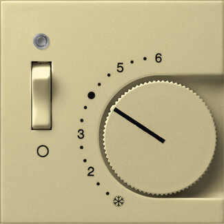 Gira S-55 Крем глянц Накладка для регулятора температуры пола | 149201 | GIRA