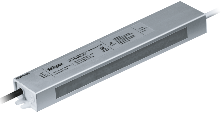 Драйвер для светодиодной ленты LED ND-P45-IP67-12V 45Вт 12В IP67 | 71471 | Navigator
