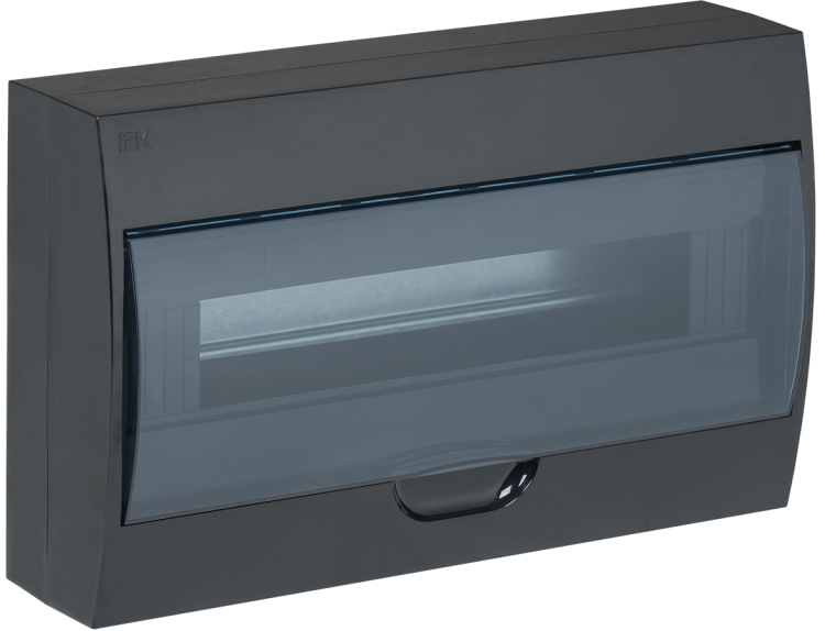 Корпус модульный пл. нав. ЩРН-П-18 черный IP41 | MKP12-N-18-41-K02 | IEK