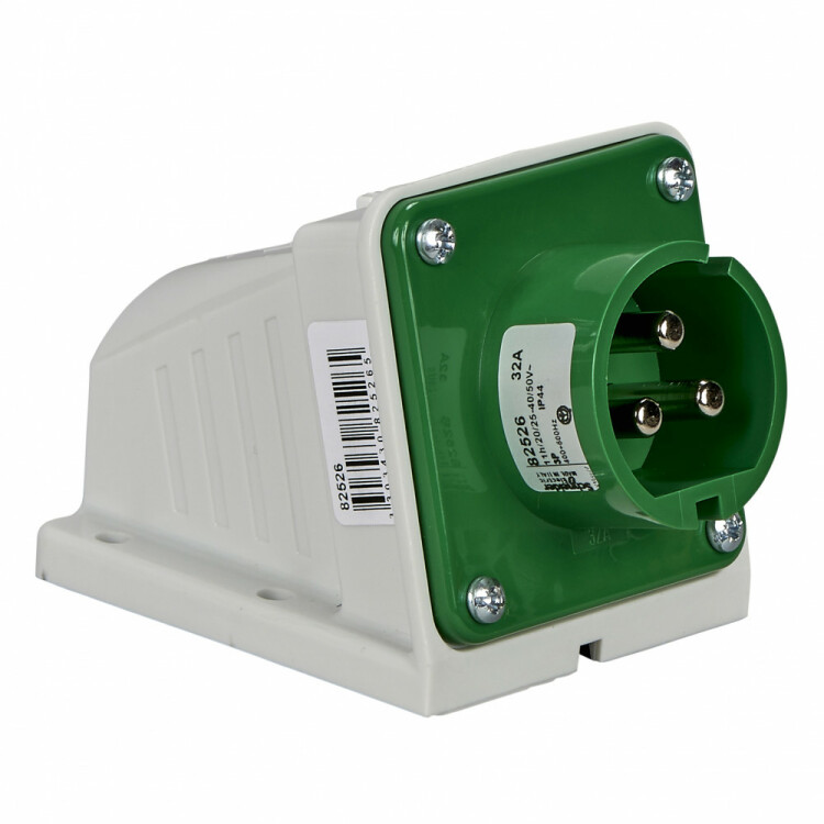 НАСТЕННАЯ ВИЛКА ВИНТ 32A 3P 24/48V IP44 11ч | 82526 | Schneider Electric