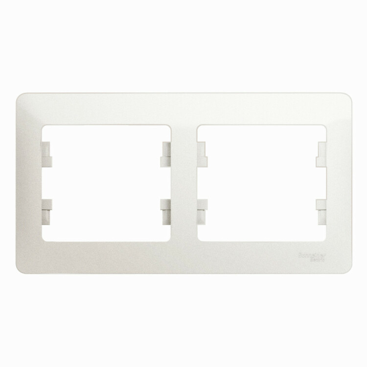 Glossa Перламутр Рамка 2-ая, горизонтальная | GSL000602 | Schneider Electric