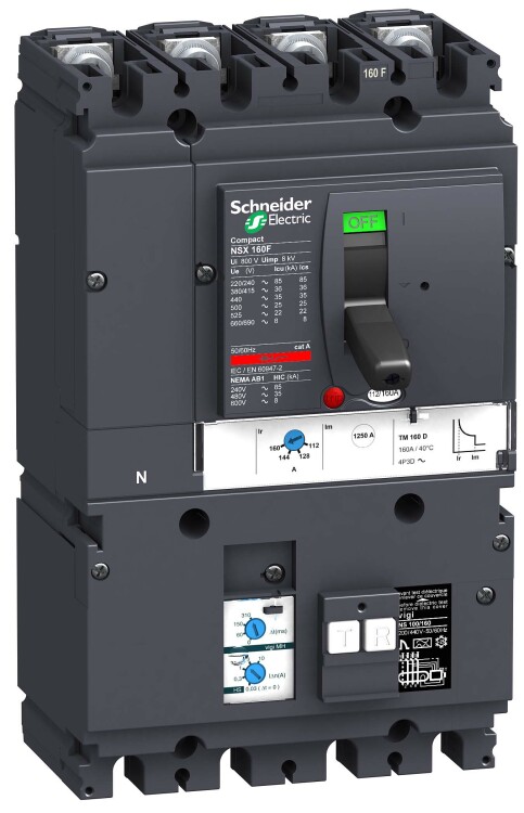 4П4Т АВТОМ. ВЫКЛ. TM160D VIGI MH NSX160F | LV430950 | Schneider Electric