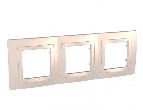 Unica Бежевый Рамка 3-ая | MGU2.006.25 | Schneider Electric
