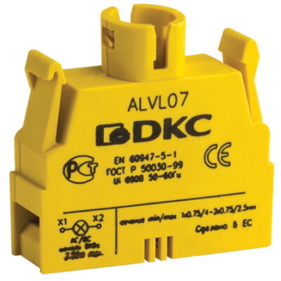 Контактный блок с клеммными зажимами под винт под лампу BA9s | ALVL07 | DKC