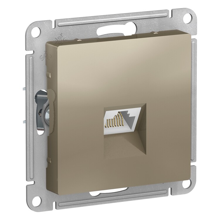 ATLASDESIGN Шампань РОЗЕТКА компьютерная RJ45, кат. 6A, механизм | ATN000586 | Schneider Electric