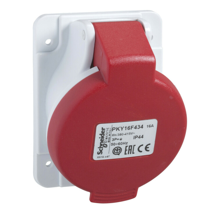 ПАНЕЛ РОЗ УГЛ БСТР 32А 2P-E 380-415 IP44 | PKY32F433 | Schneider Electric